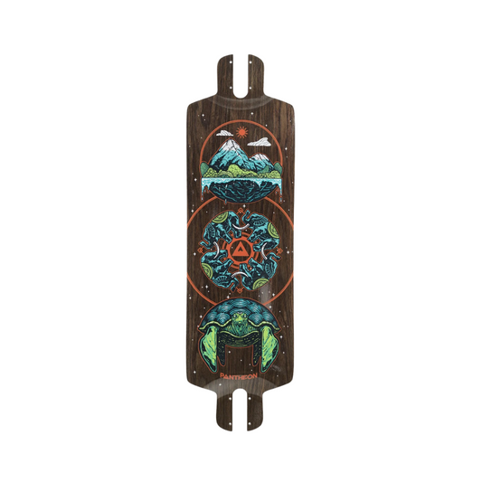 Pantheon Pranayama Cosmic Turtle Longboard Deck - 31.5" - Bow Shock Marketplace