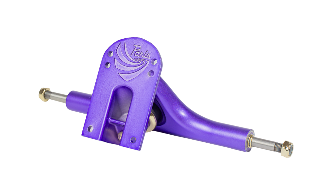 V3 Hollow Lite 180mm 50º Longboard Trucks Purple Satin