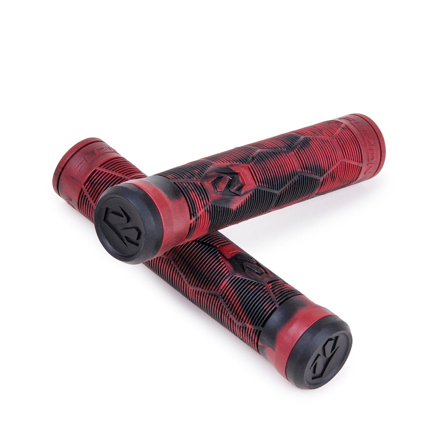 Fuzion Hex Z Grips - Black/Red Swirl - Bow Shock Marketplace