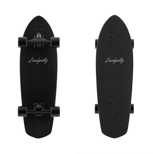 Landyachtz Pocket Knife Black Complete Cruiser - Bow Shock Marketplace