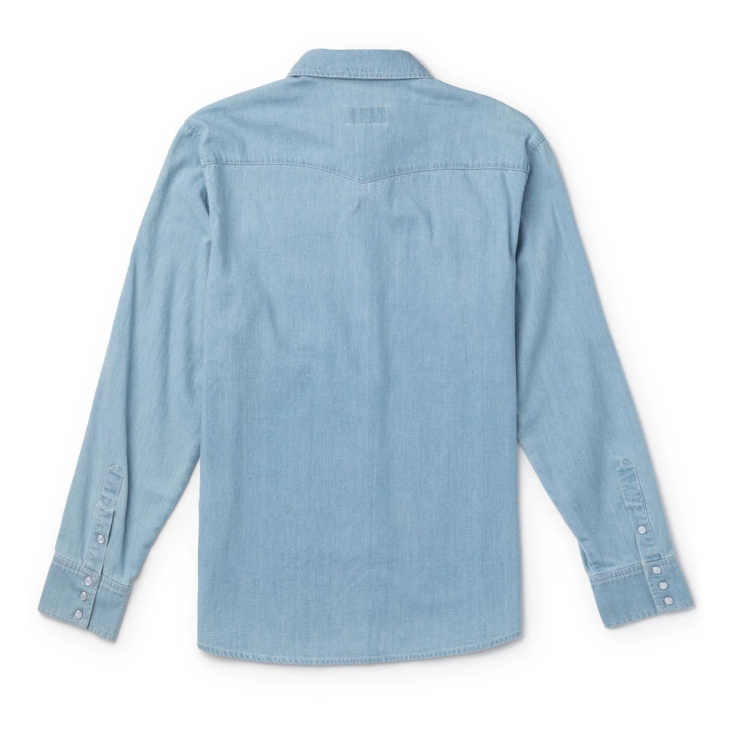 Seager Reagan Pearl Snap Lightwash Indigo Shirt