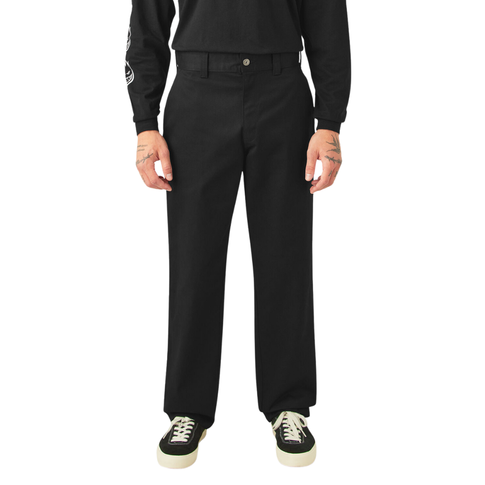 Dickies X Spitfire Twill Flannel Cuff Pants - Black - Bow Shock Marketplace