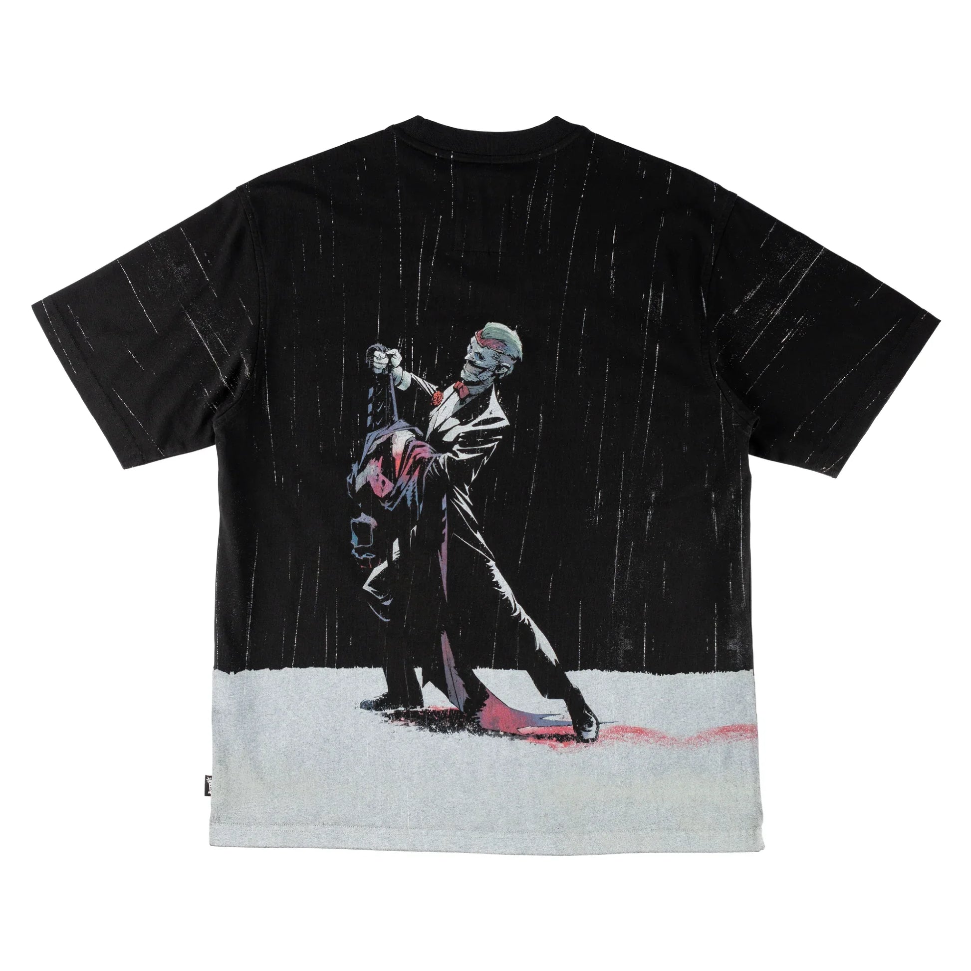 Welcome x Batman Rain Dance All-Over Print Boxy Knit Tee - Black - Bow Shock Marketplace