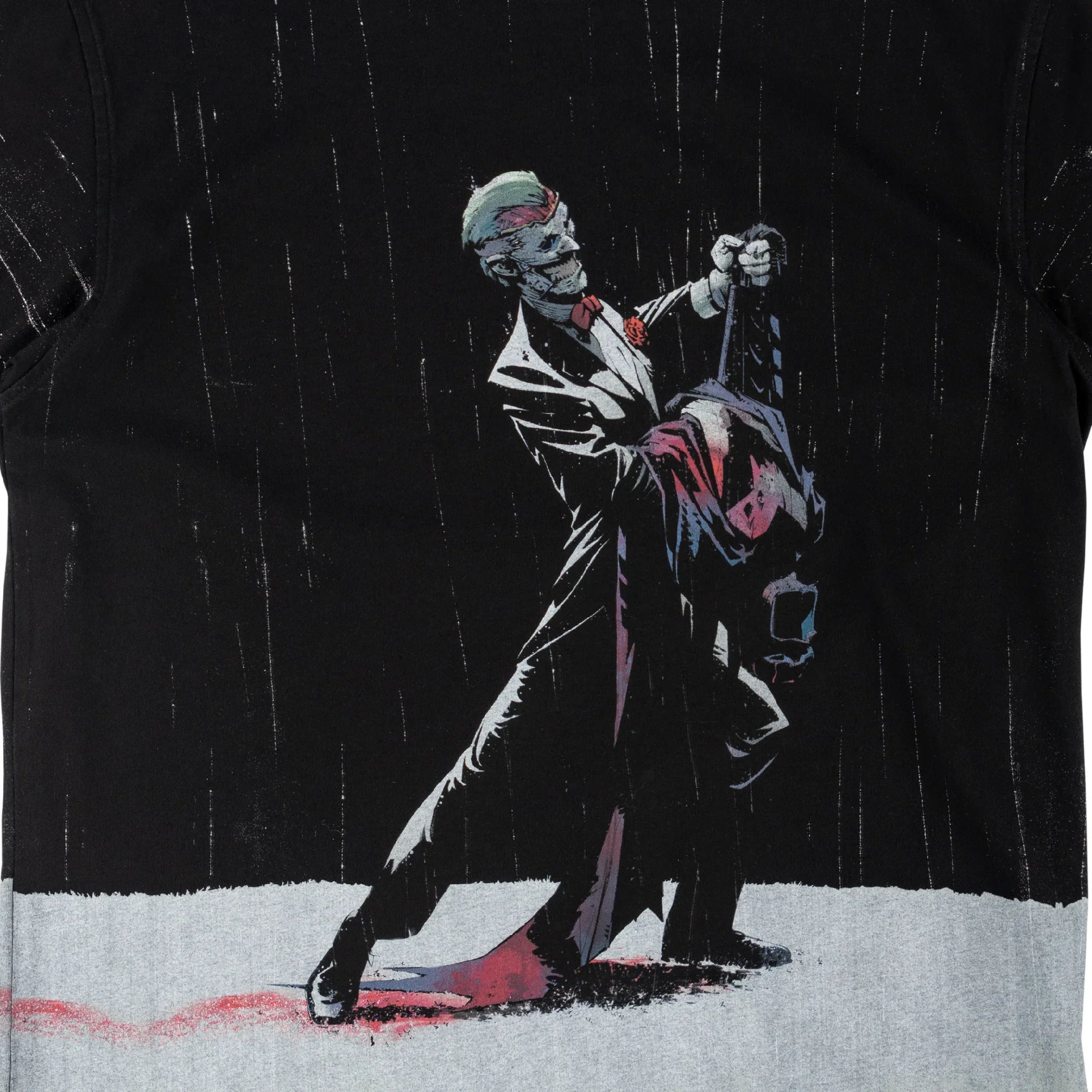 Welcome x Batman Rain Dance All-Over Print Boxy Knit Tee - Black - Bow Shock Marketplace