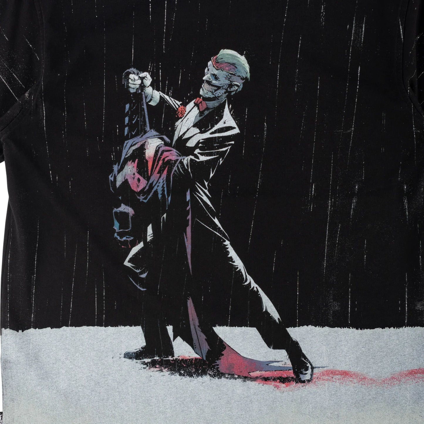 Welcome x Batman Rain Dance All-Over Print Boxy Knit Tee - Black - Bow Shock Marketplace