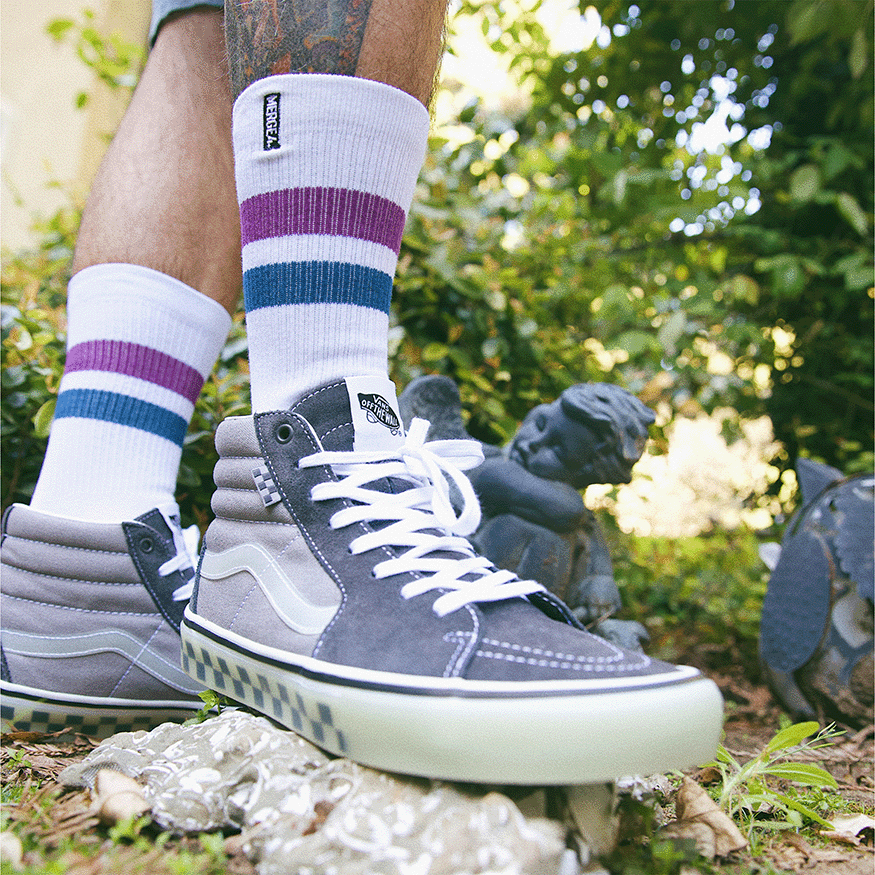 REPREVE® Subtle Berry Crew Socks 4-Pack