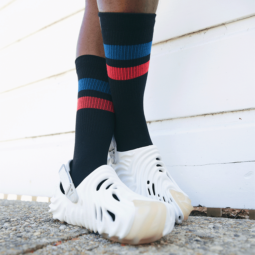REPREVE® Subtle Midnight Crew Socks