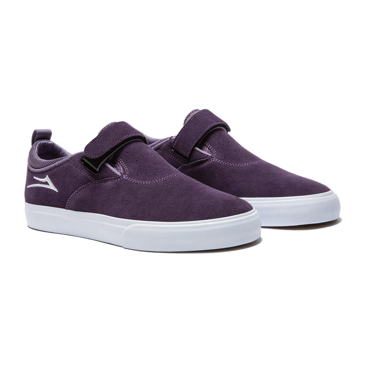 Lakai Shoes Riley 2 Velcro Strap - Purple Suede - Bow Shock Marketplace