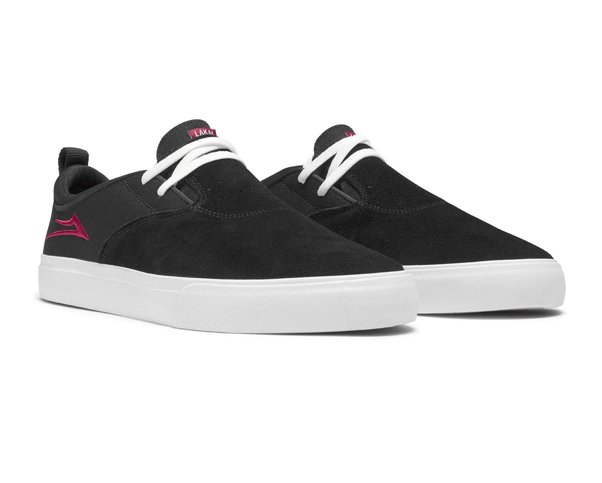 Lakai Shoes Riley 2 - Black/Red Suede - Bow Shock Marketplace