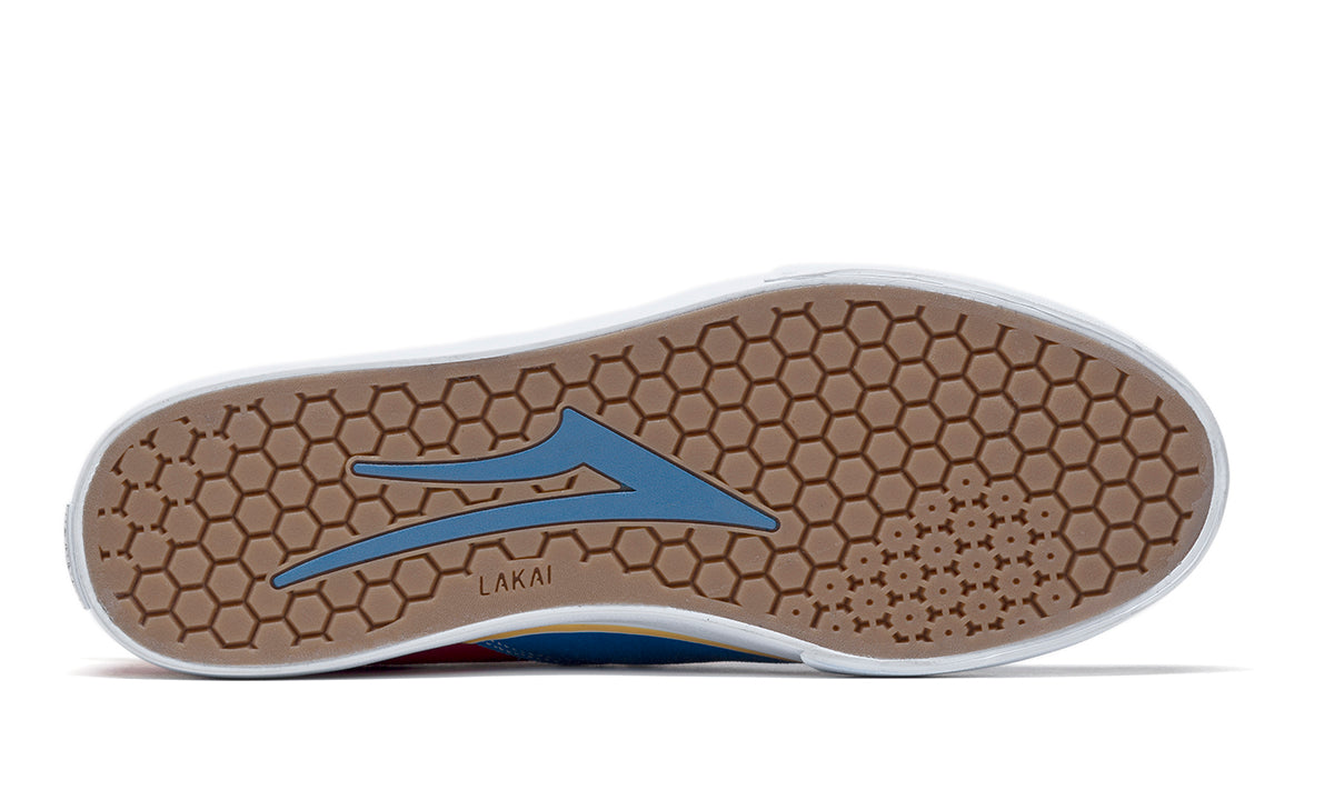 Lakai Shoes Riley 2 - Blue/Red/Yellow - Bow Shock Marketplace