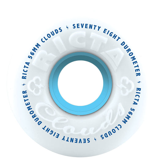 Ricta Clouds White 78a 56mm Cruiser Skateboard Wheels