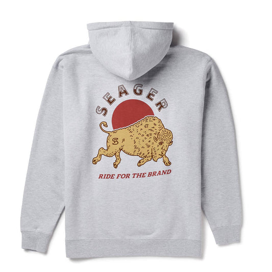 Seager Ride For The Brand Heather Grey Hooded Sweatshirt