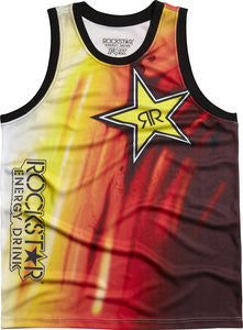 Rockstar Bball Jersey Faded - White - Bow Shock Marketplace