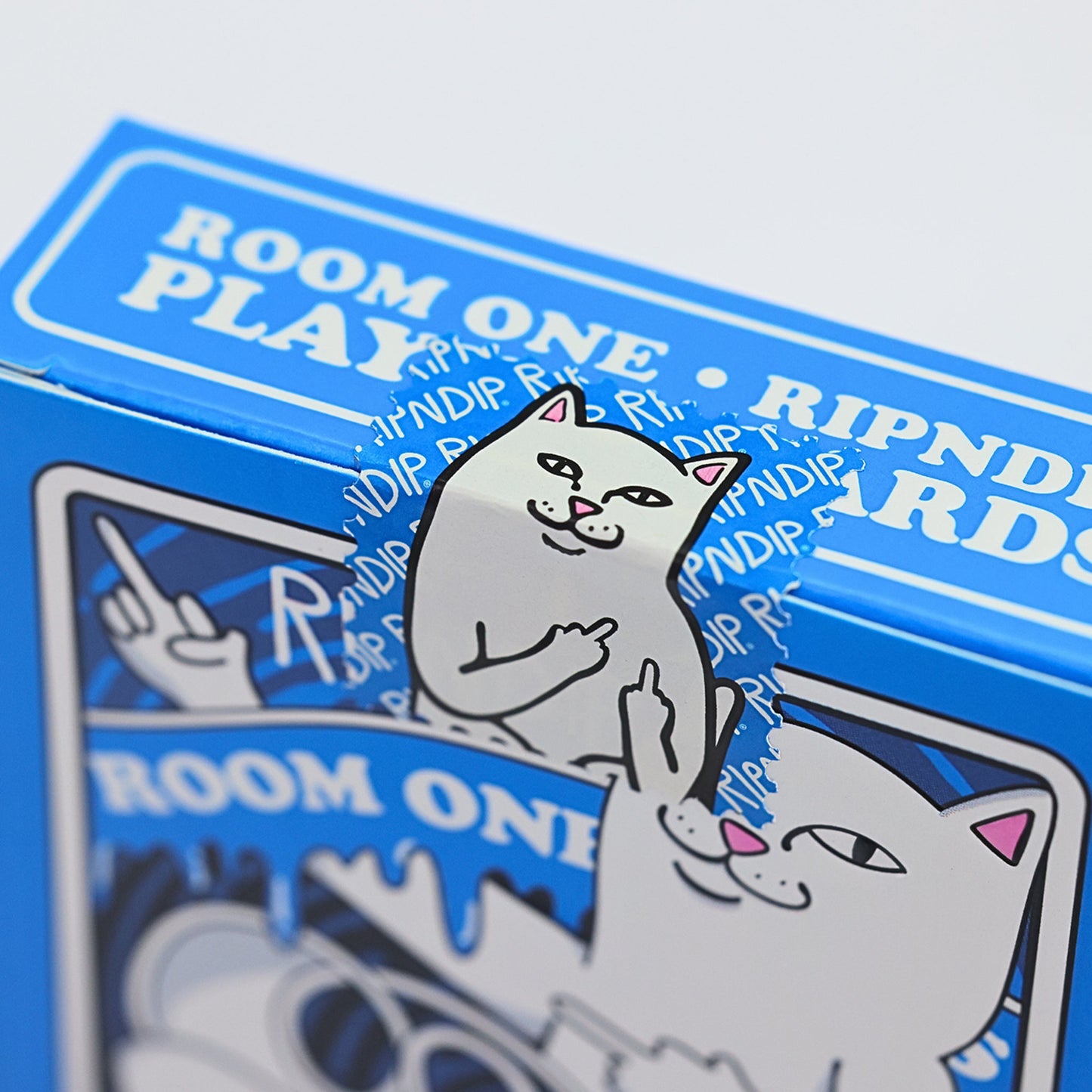 Room One x RIPNDIP Playing Cards (Blue Lord Nermal)