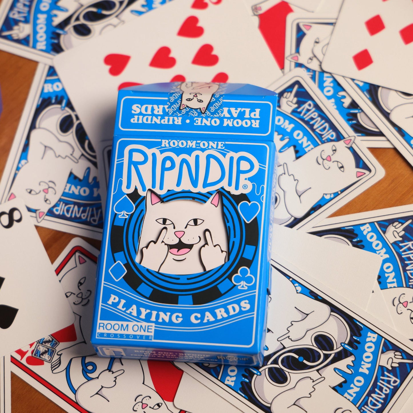 Room One x RIPNDIP Playing Cards (Blue Lord Nermal)