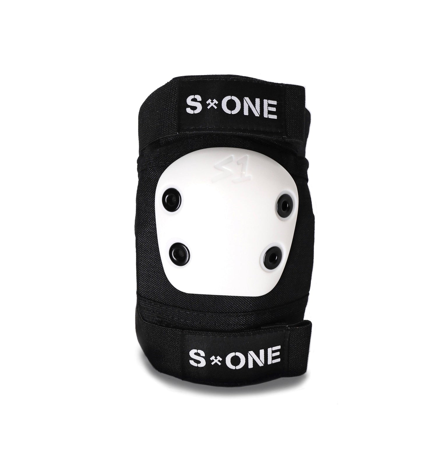 S1 Pro Elbow Pads - Black/White - Bow Shock Marketplace