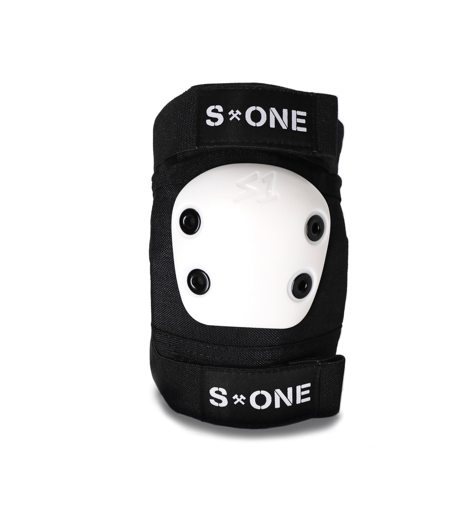 S1 Pro Elbow Pads - Black/White - Bow Shock Marketplace