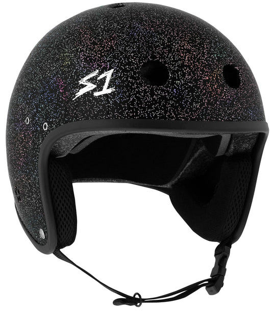 S1 Retro Lifer E-Helmet - Black Gloss Glitter