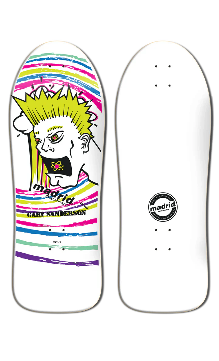 MADRID GARY SANDERSON ATOMIC SKATEBOARD DECK