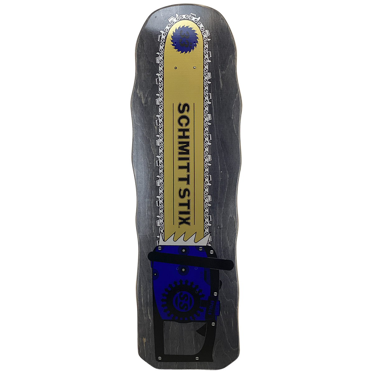 Schmitt Stix Chainsaw 10" Skateboard Deck - Bow Shock Marketplace