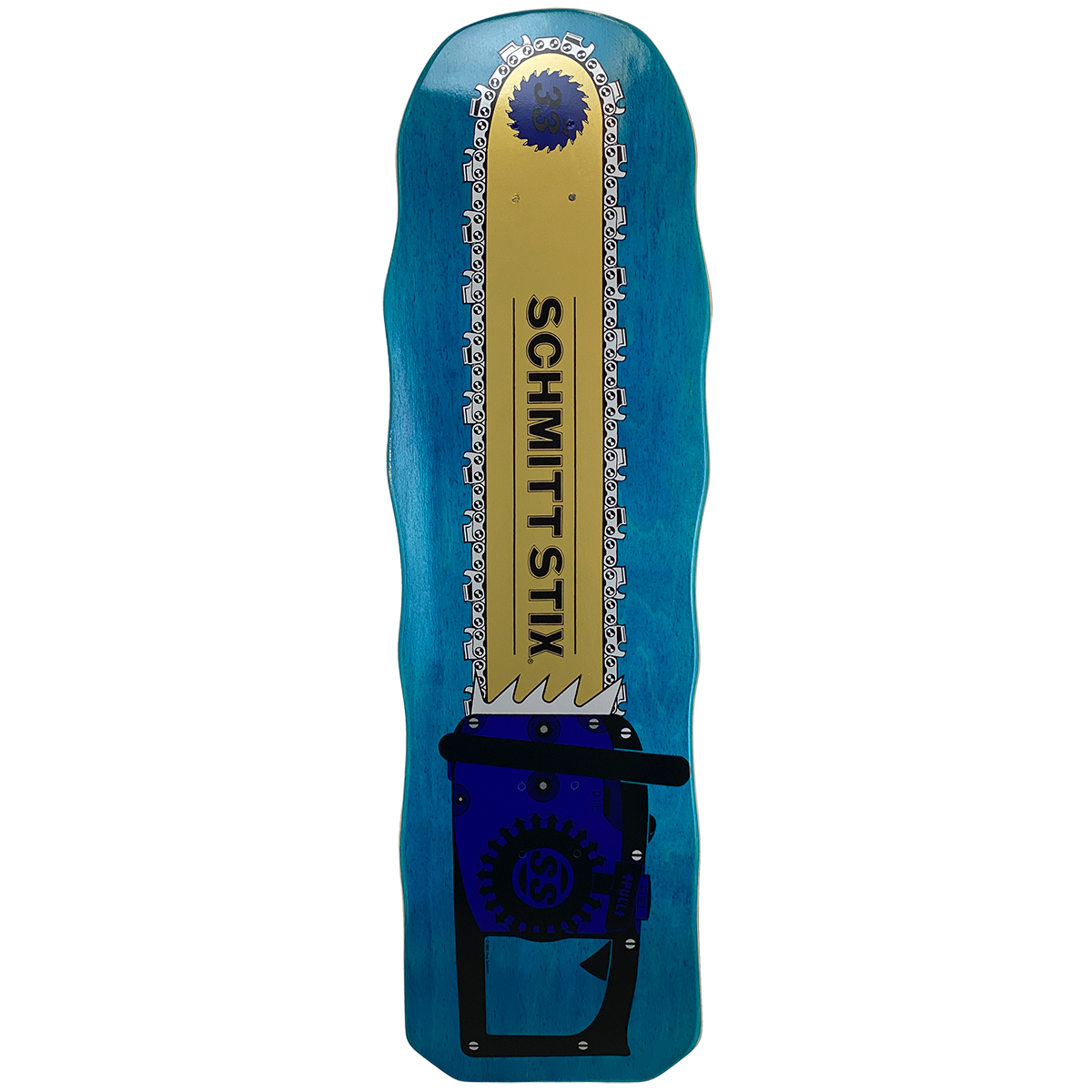 Schmitt Stix Chainsaw 10" Skateboard Deck - Bow Shock Marketplace