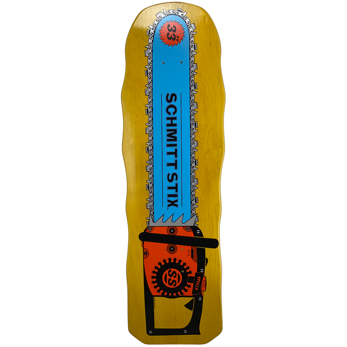 Schmitt Stix Chainsaw 10" Skateboard Deck - Bow Shock Marketplace