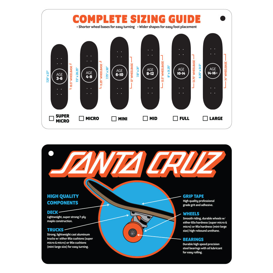 SANTA CRUZ SCREAMING HAND 7.7" COMPLETE SKATEBOARD