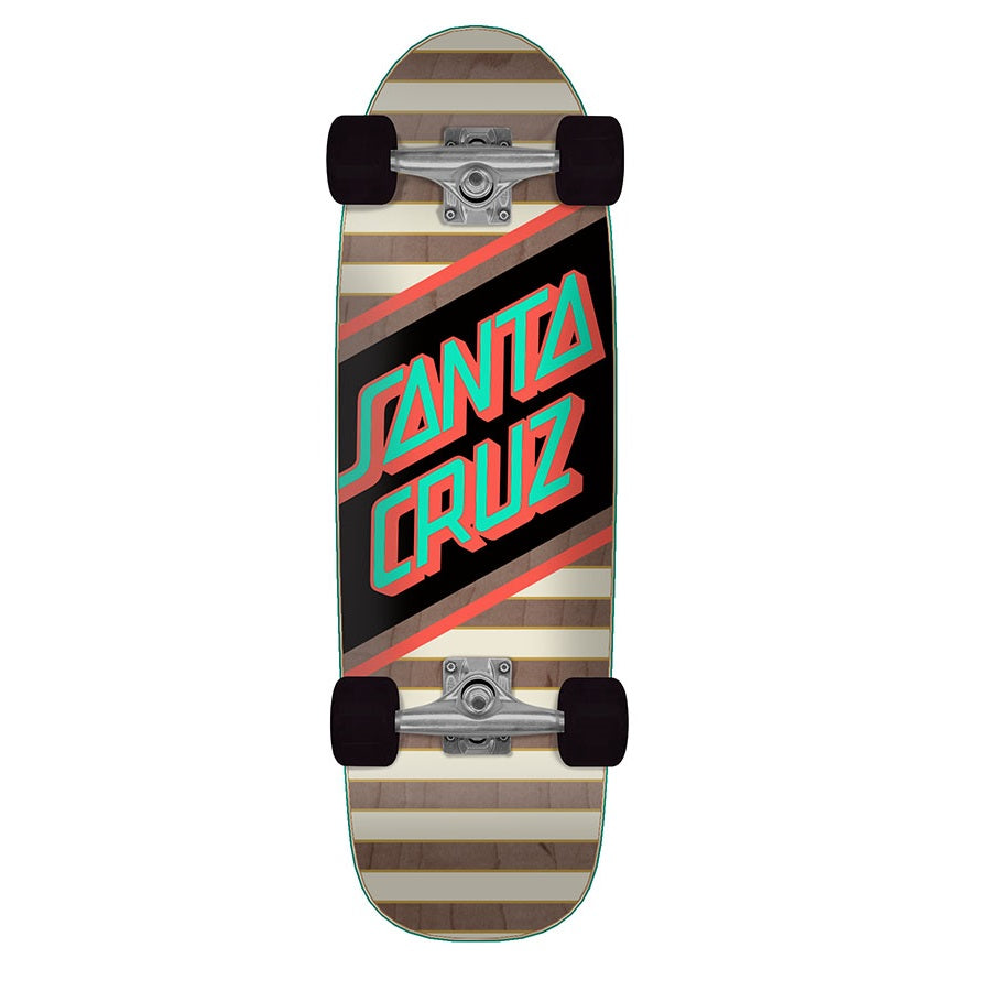 Santa Cruz Street Skate Cruiser Complete - 8.79" Striped - Bow Shock Marketplace