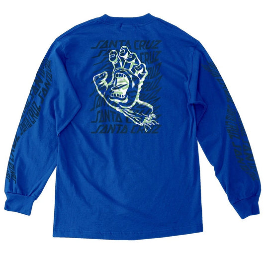 Santa Cruz Vortex Hand Long Sleeve Mens T-Shirt - Royal Blue - Bow Shock Marketplace