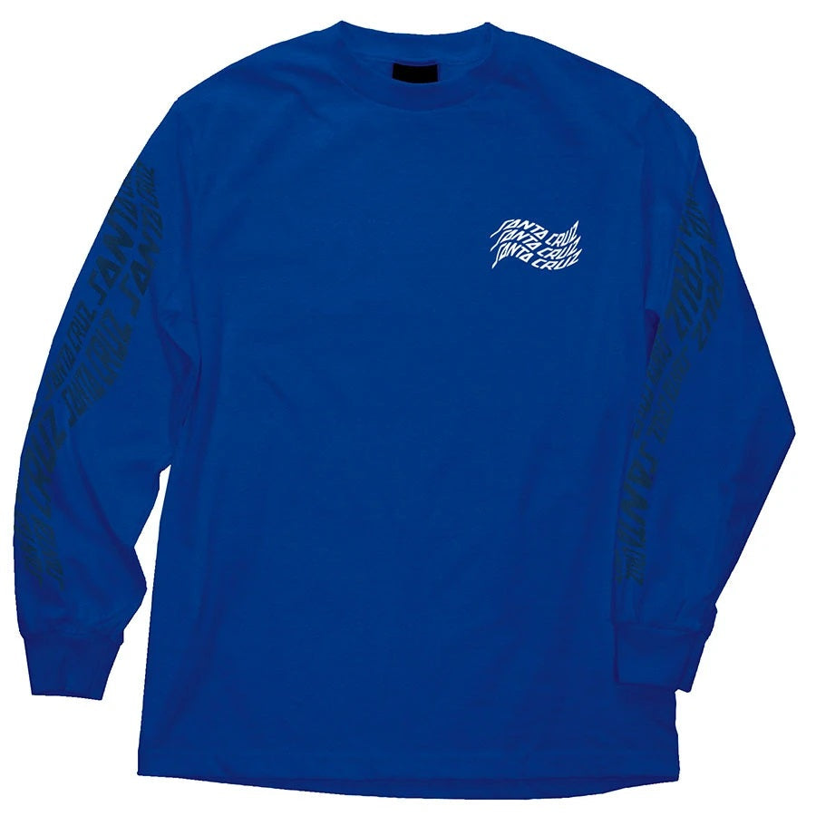 Santa Cruz Vortex Hand Long Sleeve Mens T-Shirt - Royal Blue - Bow Shock Marketplace