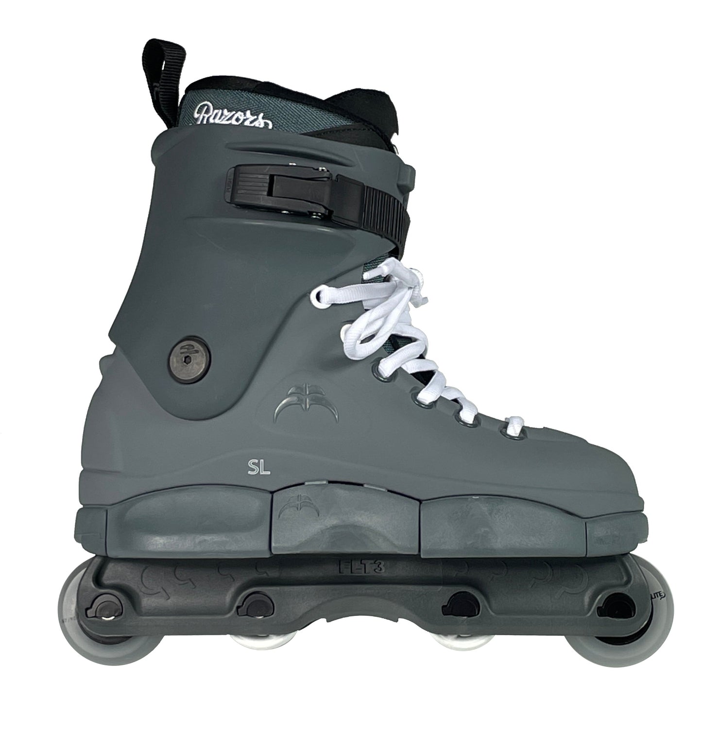 Razors SL Aggressive Inline Skate Complete - Graphite - Bow Shock Marketplace
