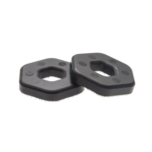 Seismic Slide Pucks Premium Extra-Hard Flinted Hollow Hex - Black (Pair)