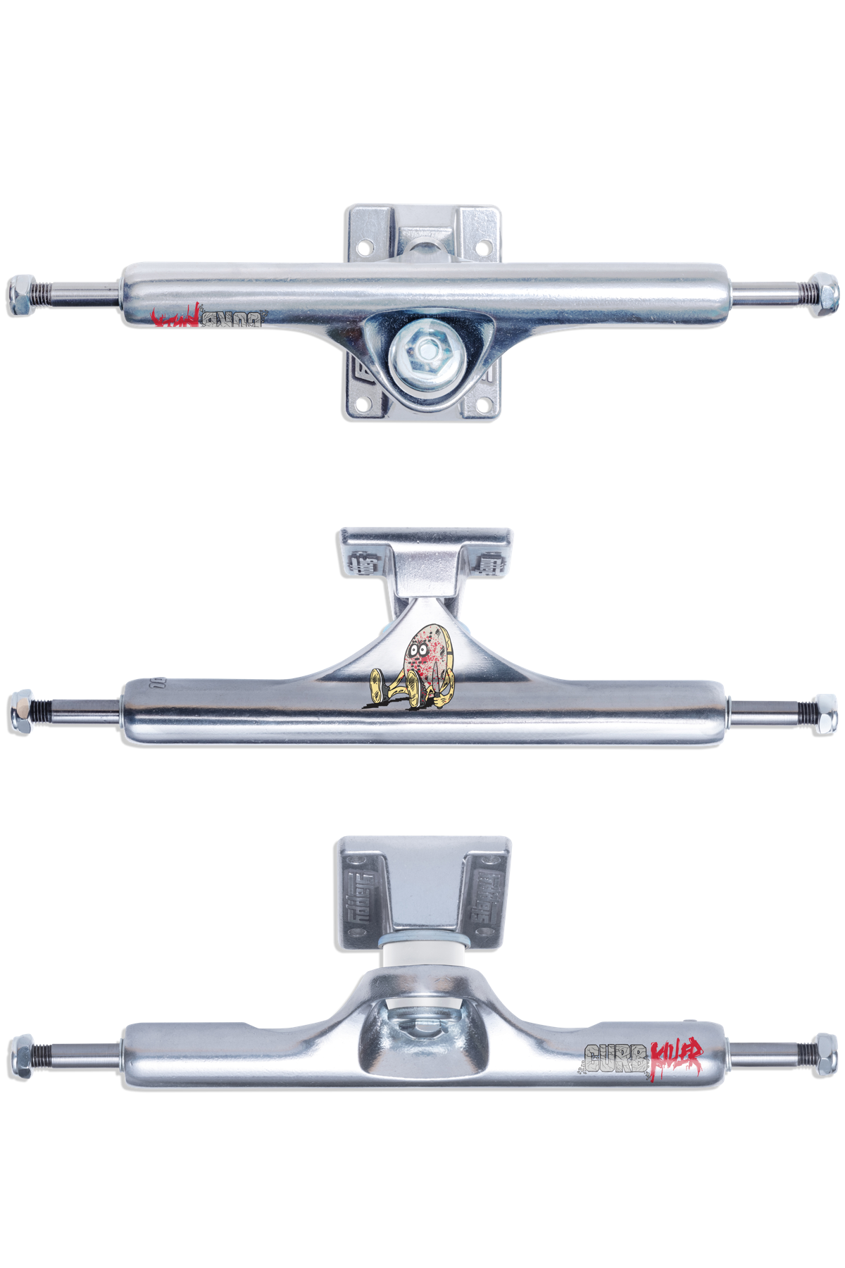 SLAPPY ST1 INVERTED CURB KILLER 10.0 SKATEBOARD TRUCKS - Bow Shock Marketplace