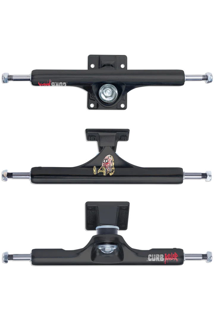SLAPPY ST1 INVERTED CURB KILLER 10.0 MATTE BLACK SKATEBOARD TRUCKS - Bow Shock Marketplace