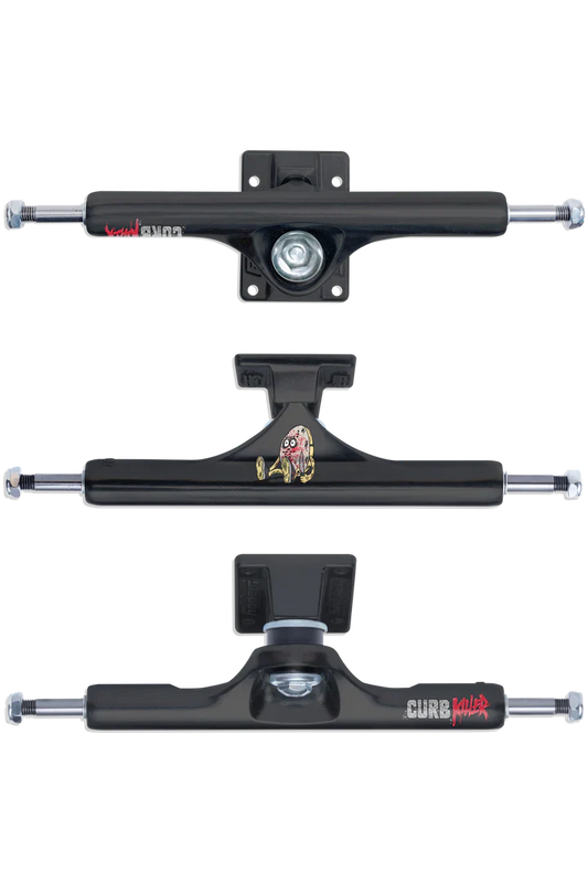 SLAPPY ST1 INVERTED CURB KILLER 10.0 MATTE BLACK SKATEBOARD TRUCKS - Bow Shock Marketplace
