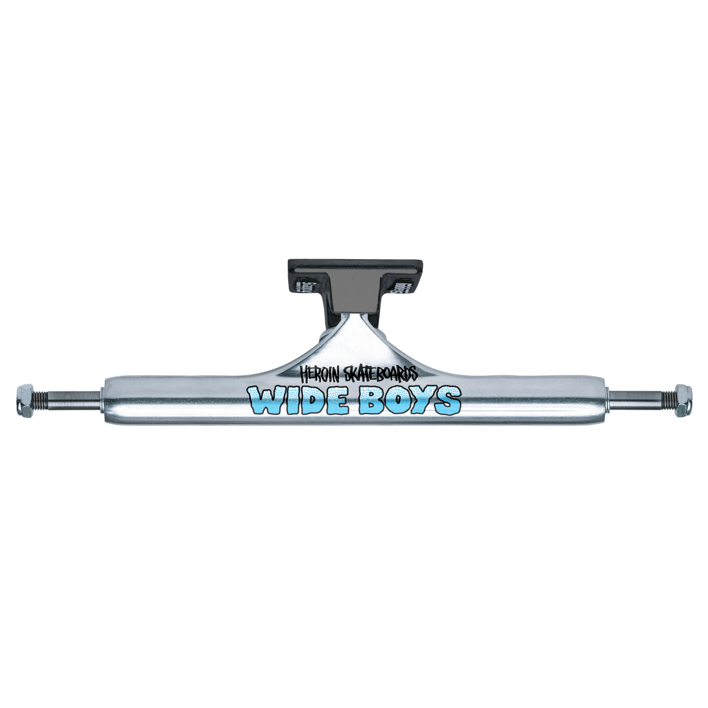 Slappy ST1 Hollow Wide Boy Polished Black Skateboard Truck