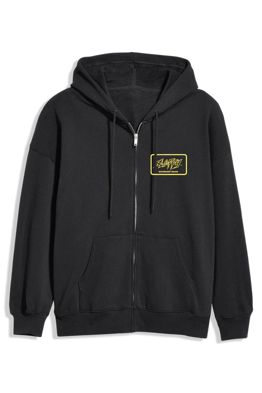Slappy Throwback Zip-Up Hooded Sweatshirt - Bow Shock Marketplace