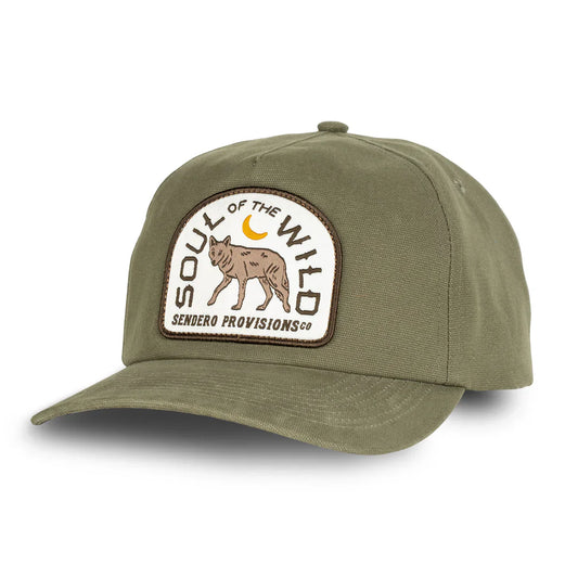 Sendero Solitario Olive 5 Panel Meshback Snapback Hat