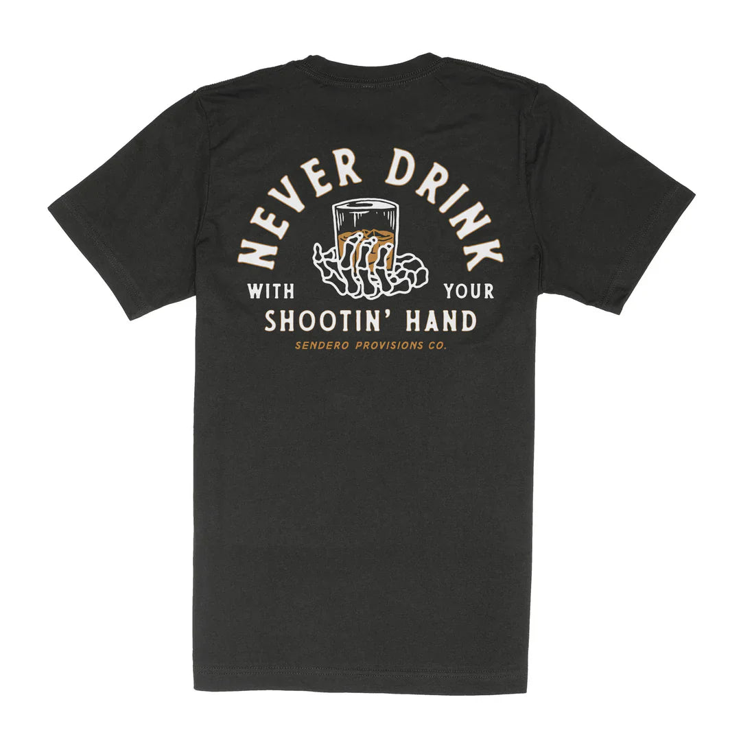Sendero Shootin' Hand Black S/s Shirt