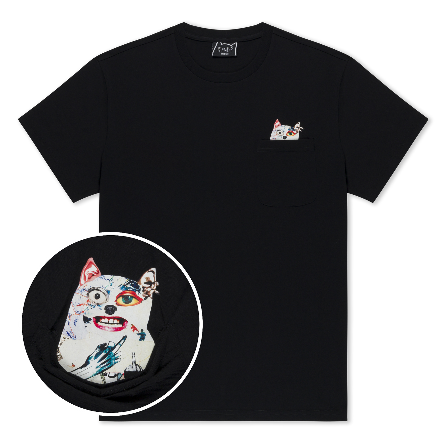 Lord Nermal Collage Pocket Tee (Black)
