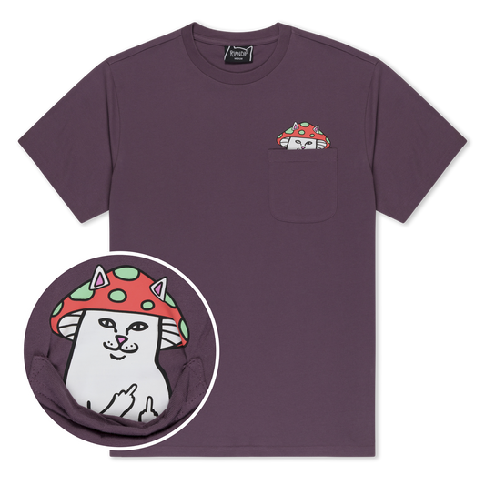 Lord Shroomy Pocket Tee (Dusty Plum)