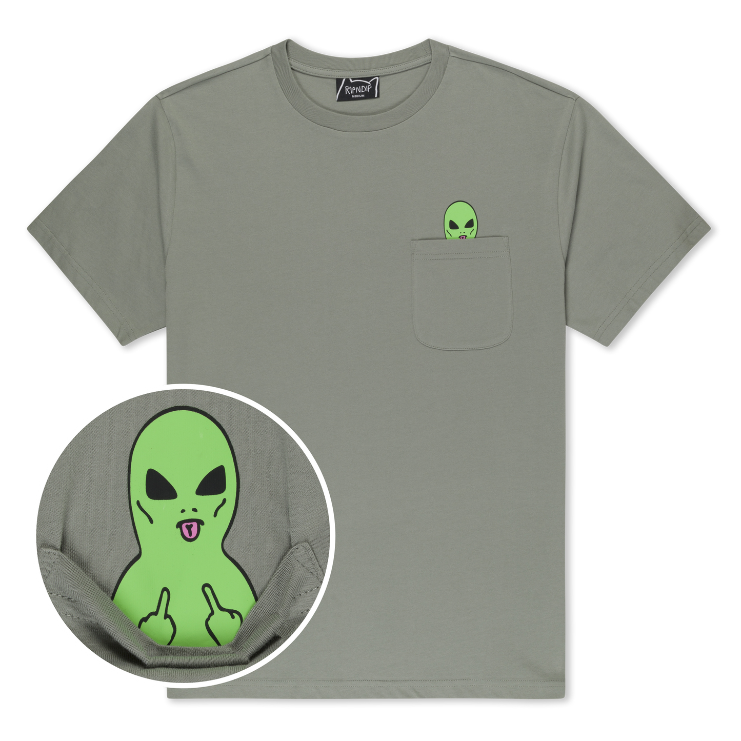 Lord Alien Pocket Tee (Dusty Sage)