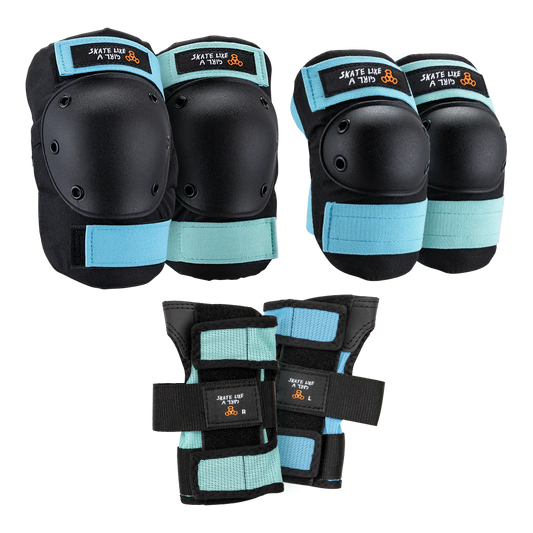 Triple Eight Saver Series - Skate Like A Girl Safety Pads 3-PK - Bow Shock Marketplace
