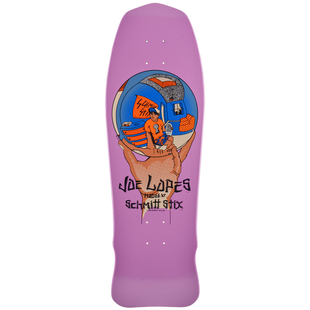 Schmitt Stix Joe Lopes Crystal Ball 9.875" Skateboard Deck - Bow Shock Marketplace
