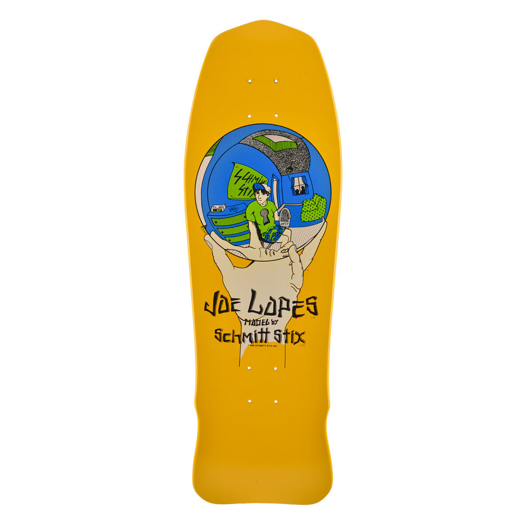 Schmitt Stix Joe Lopes Crystal Ball 9.875" Skateboard Deck - Bow Shock Marketplace