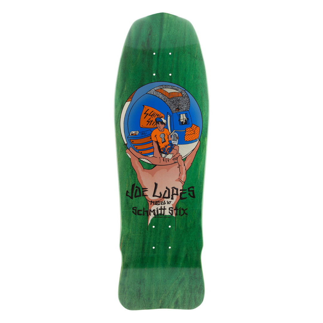 Schmitt Stix Joe Lopes Crystal Ball 10" Modern Concave Skateboard Deck - Bow Shock Marketplace