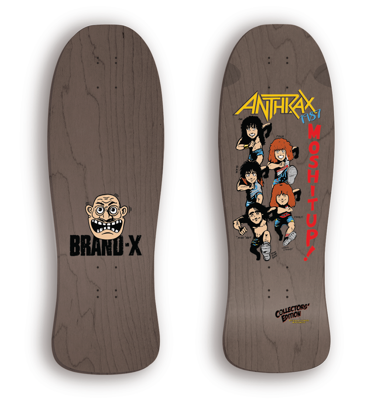 Brand-X Anthrax 1987 Skateboard Deck - Bow Shock Marketplace