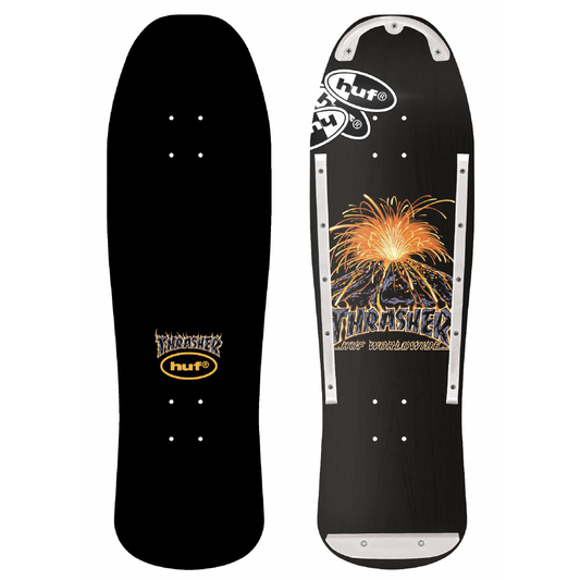 Huf X Thrasher Meltdown 9.375" Cruiser Skateboard Deck