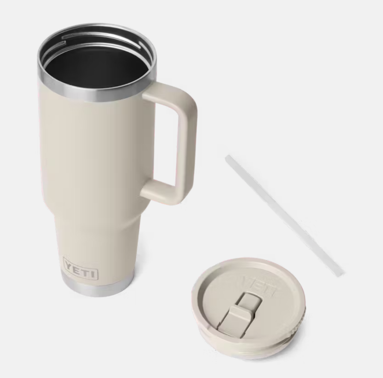 Yeti Rambler 40 oz Straw Travel Mug Cape Taupe