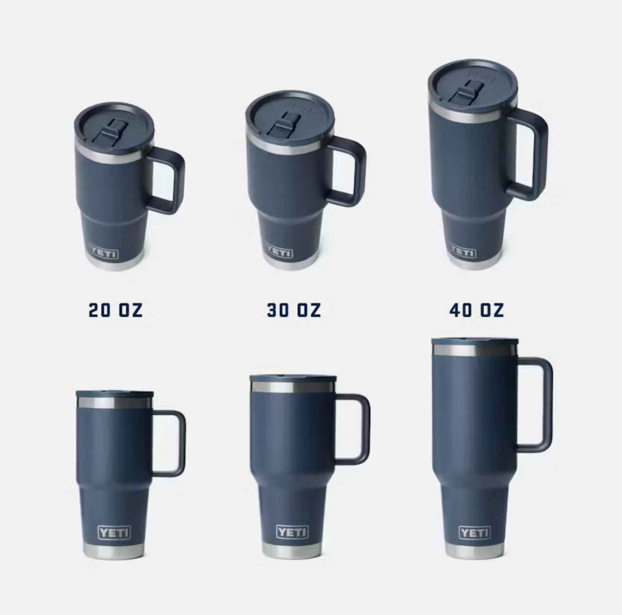 Yeti Rambler 30 oz Straw Travel Mug Navy